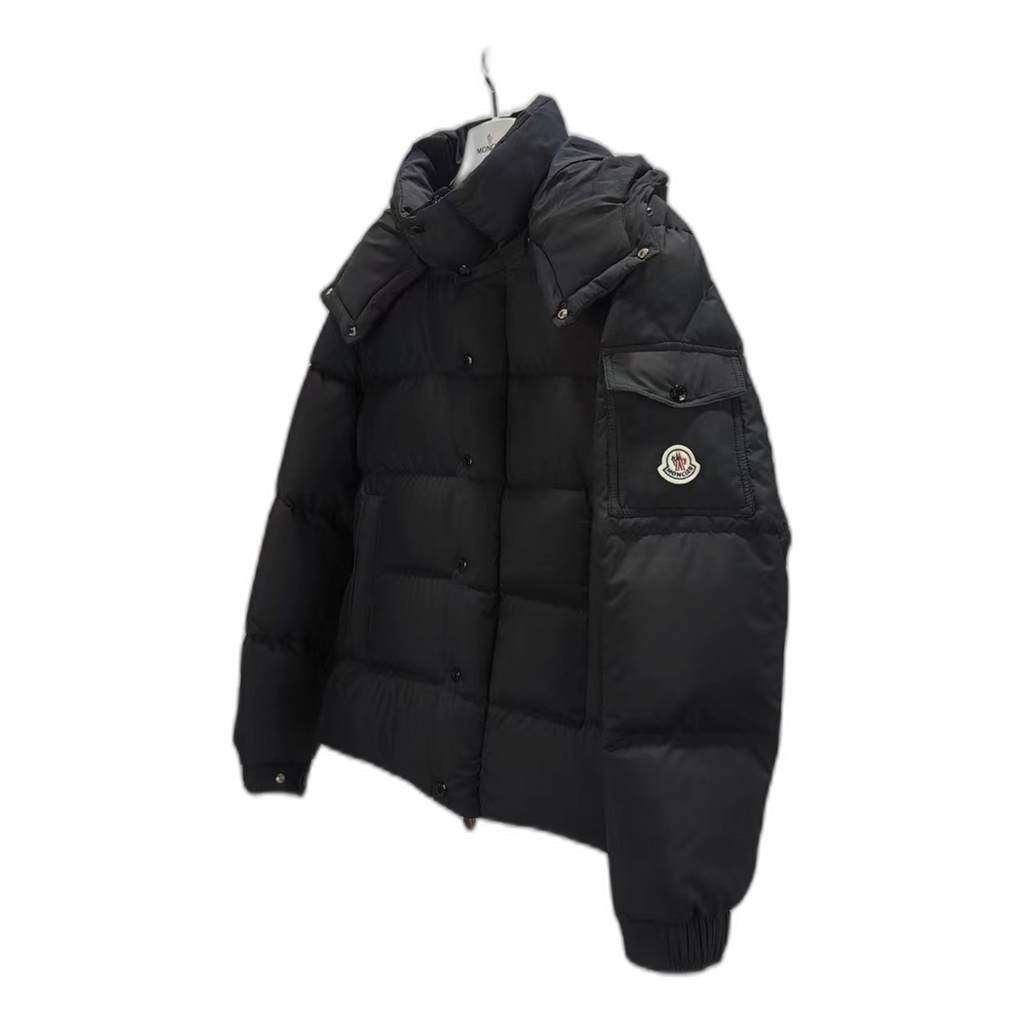 Moncler Maya Matte Hooded Puffer Jacket – Black, Premium Down
