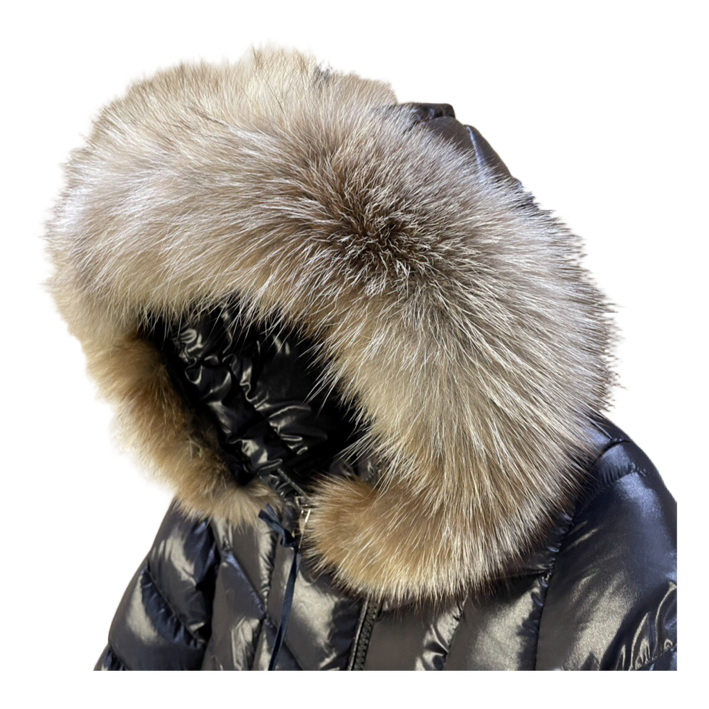Moncler Fulmarus Chevron-Quilted Hooded Puffer Coat – Black, Geometric Quilt