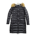 Moncler Four-Pocket Fur-Trim Hooded Long Puffer Coat – Black, Utility Luxury