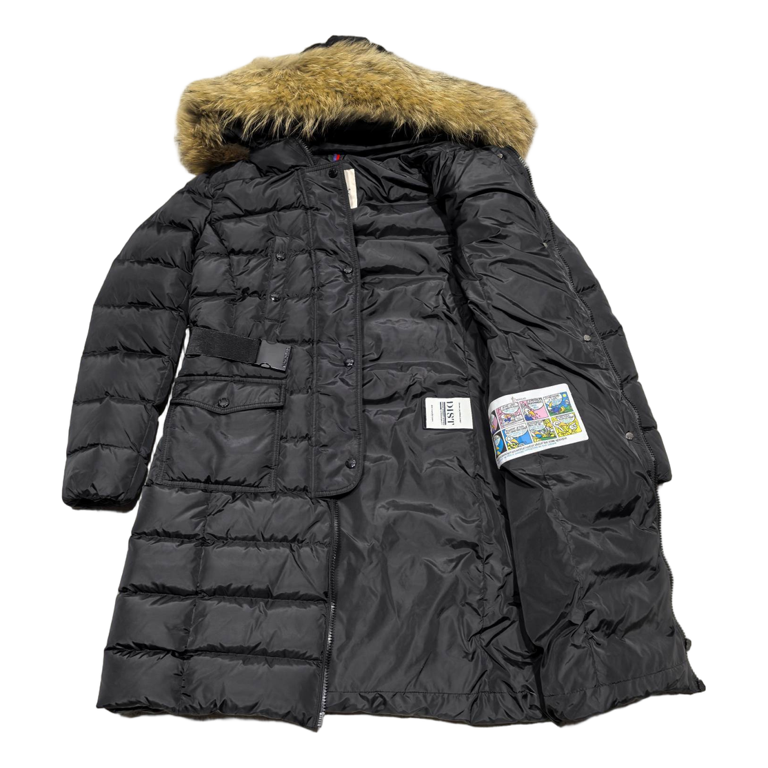 Moncler Four-Pocket Fur-Trim Hooded Long Puffer Coat – Black, Utility Luxury