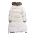 Moncler Marrionnier Long Puffer Coat – Ivory, Premium Down