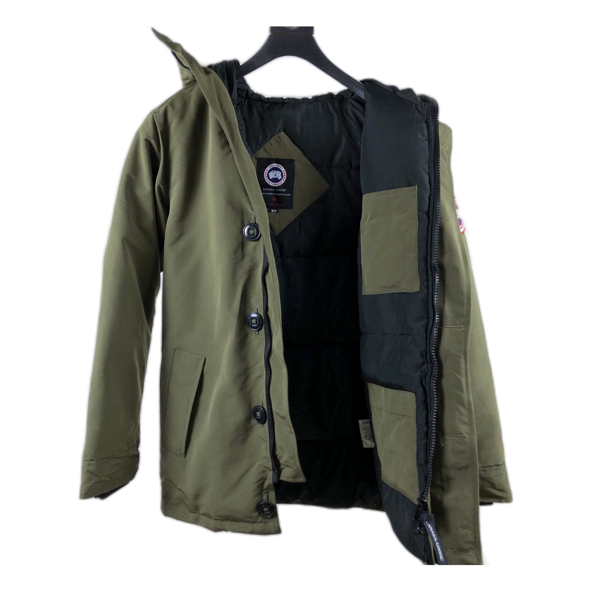 Canada Goose Chateau Fur-Trim Parka – Military Green, 625-Fill Down