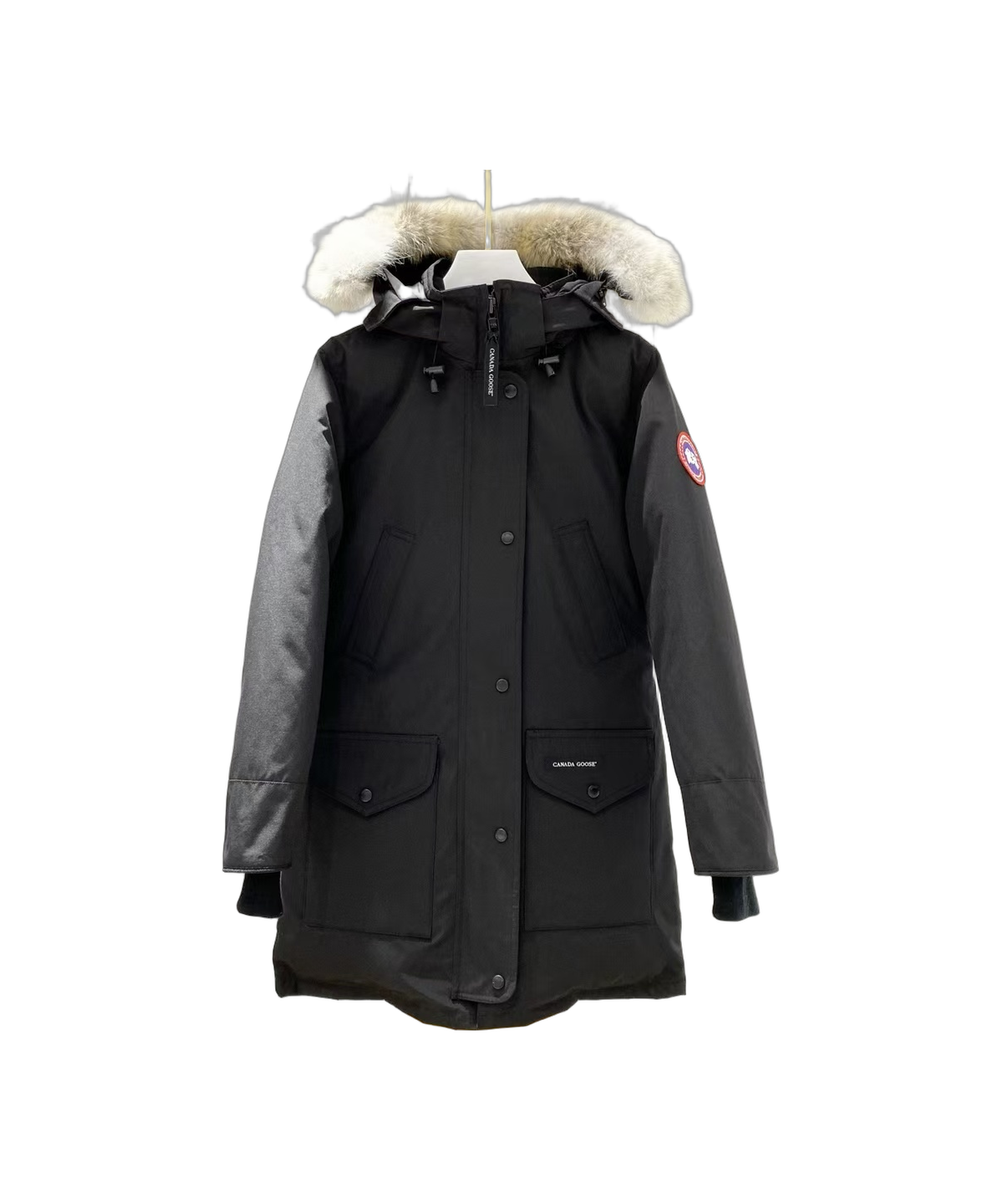 Canada Goose Women’s Trillium Fur-Trim Parka – 625-Fill Down, Coyote Fur Hood