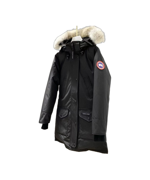 Canada Goose Women’s Trillium Fur-Trim Parka – 625-Fill Down, Coyote Fur Hood