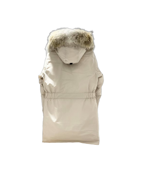 Canada Goose Women’s Trillium Fur-Trim Parka – 625-Fill Down, Coyote Fur Hood