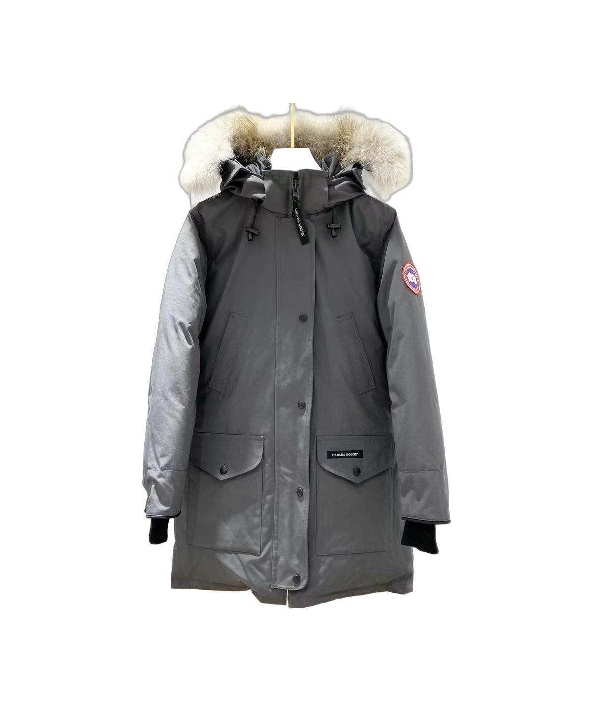 Canada Goose Women’s Trillium Fur-Trim Parka – 625-Fill Down, Coyote Fur Hood