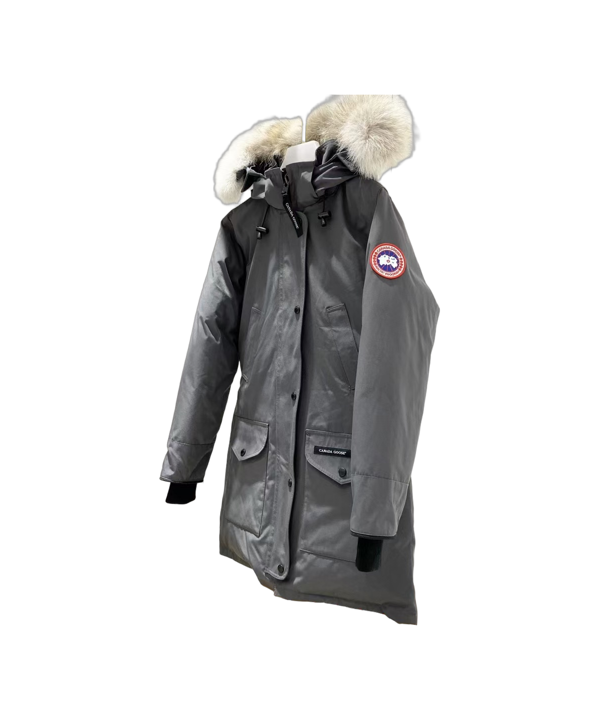 Canada Goose Women’s Trillium Fur-Trim Parka – 625-Fill Down, Coyote Fur Hood