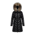 Moncler Fulmarus Chevron-Quilted Fur-Trim Long Coat – Premium Down, Opulent