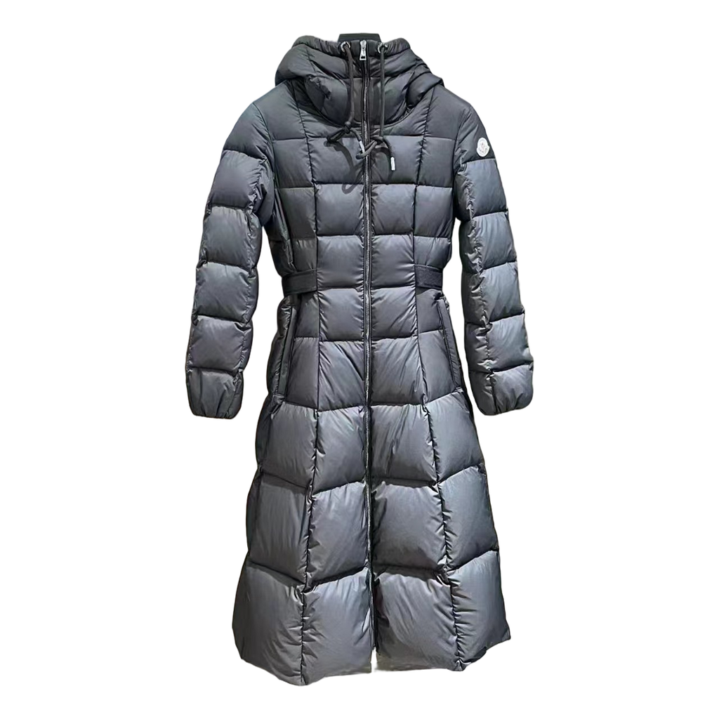 Moncler Faucon Hooded Long Puffer Coat – Black, Commanding Presence
