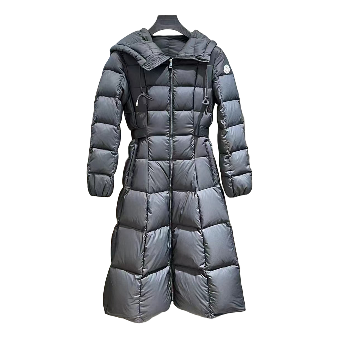Moncler Faucon Hooded Long Puffer Coat – Black, Commanding Presence