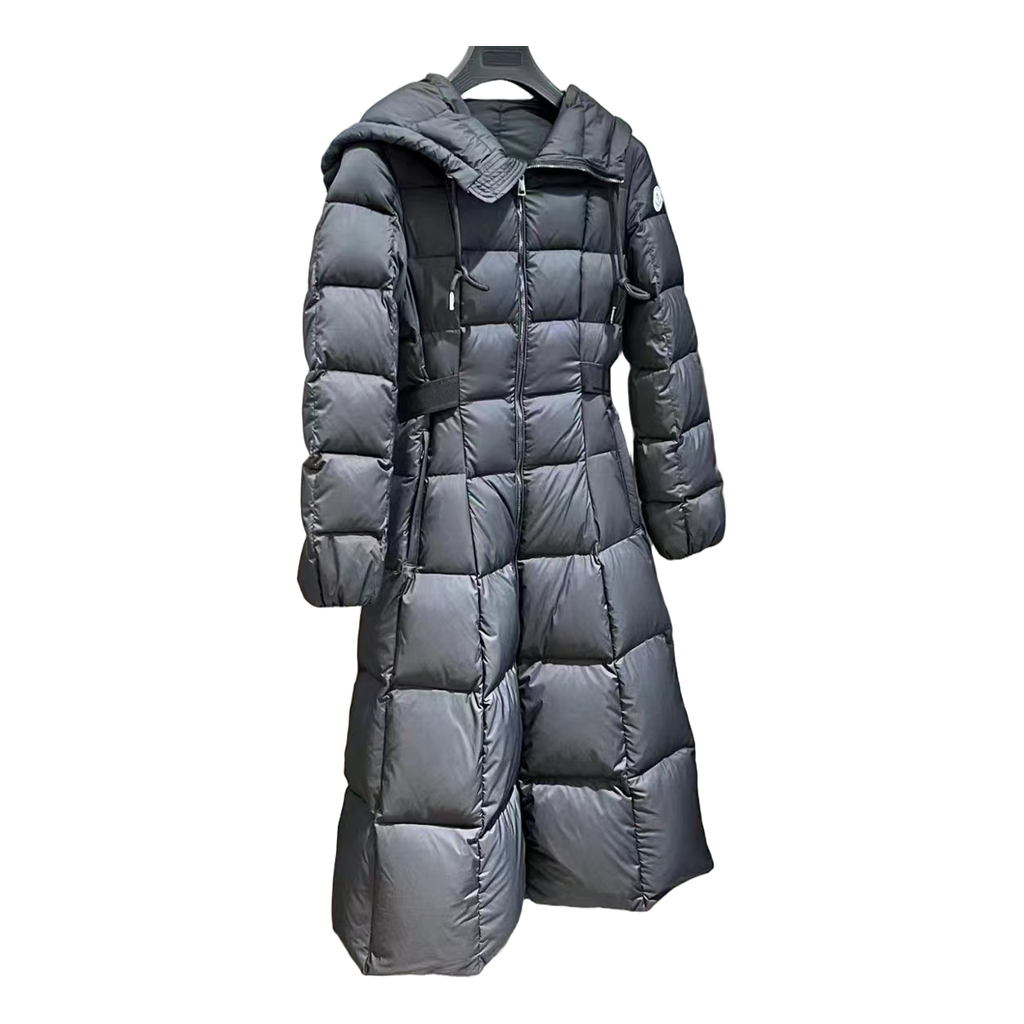 Moncler Faucon Hooded Long Puffer Coat – Black, Commanding Presence