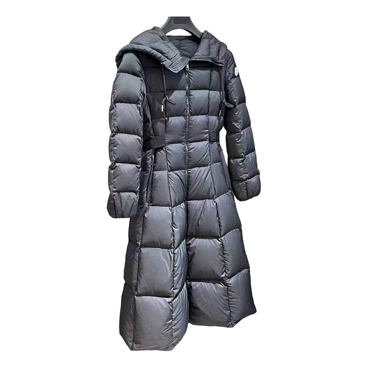 Moncler Faucon Hooded Long Puffer Coat – Black, Commanding Presence