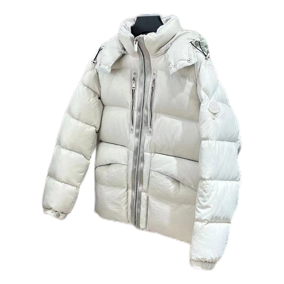 Moncler Double-Zip Hooded Puffer Jacket – Off White, Precision Hardware