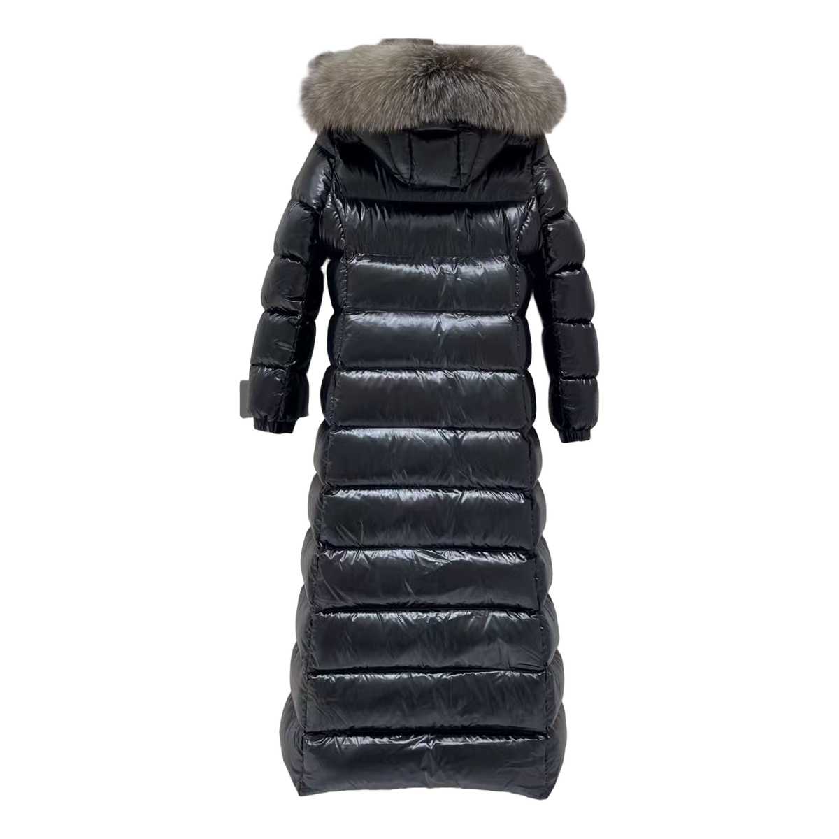 Moncler Hudson Fur-Trim Long Puffer Coat – Premium Down, Fur Trim