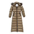 Moncler Hudson Fur-Trim Long Puffer Coat – Premium Down, Opulent