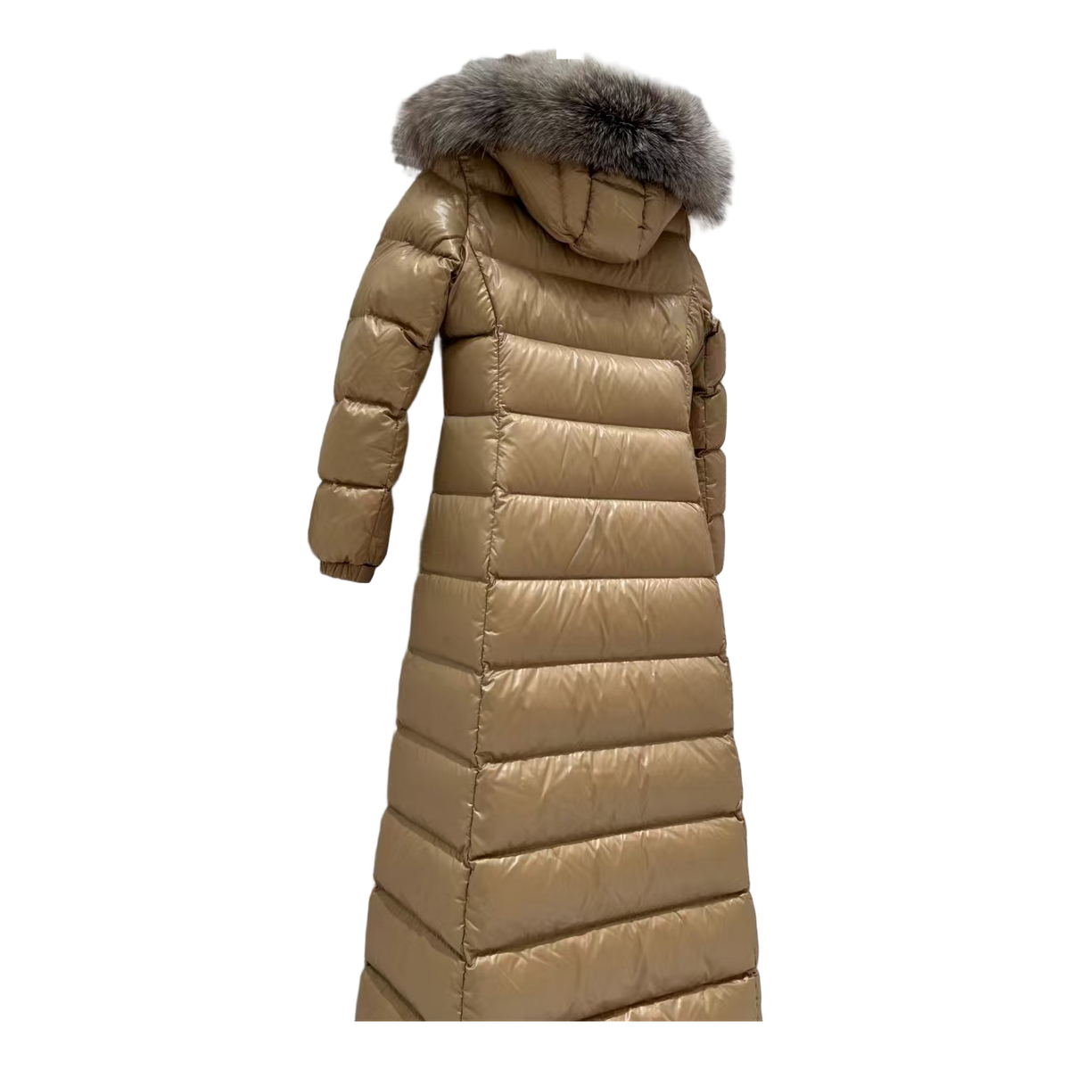 Moncler Hudson Fur-Trim Long Puffer Coat – Premium Down, Opulent