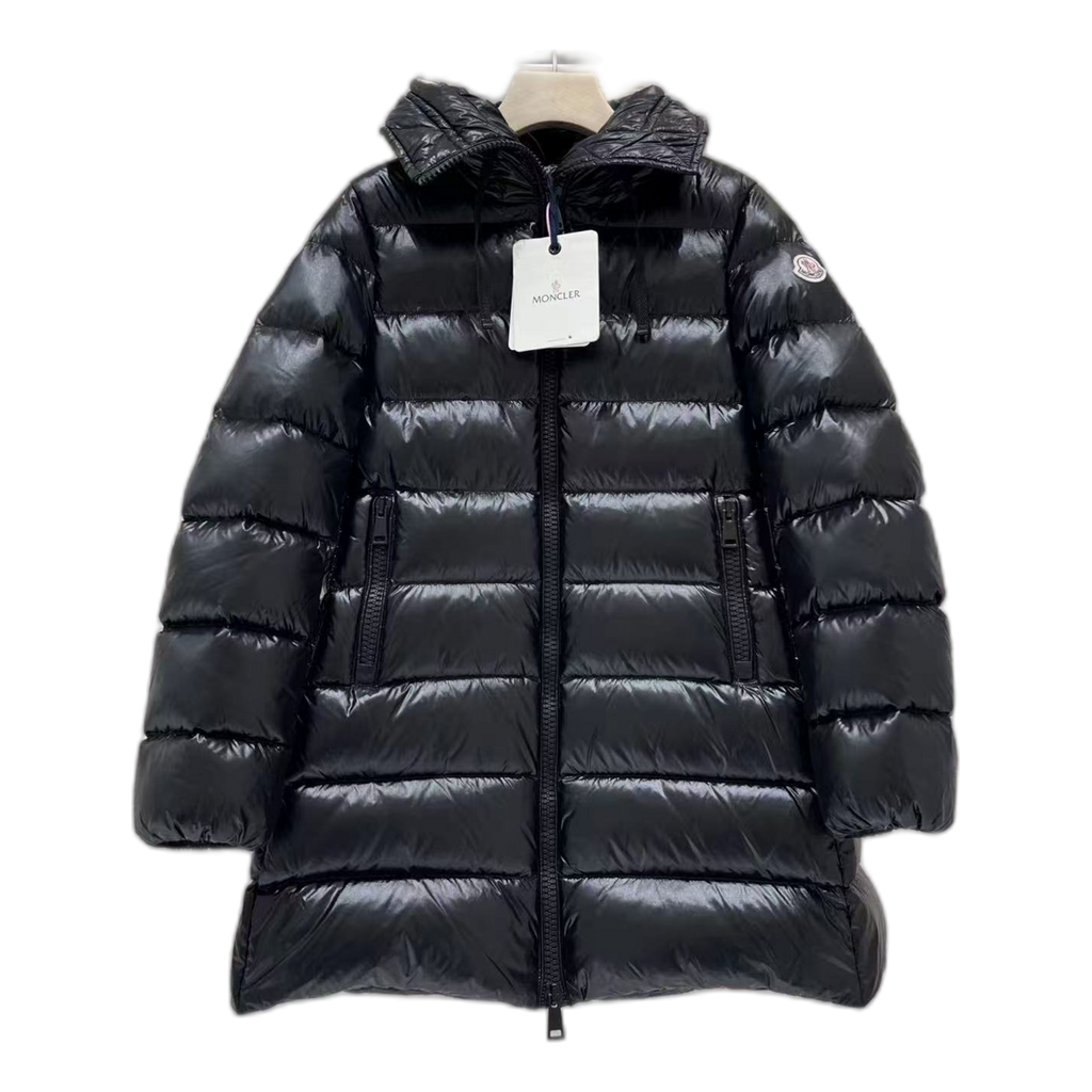 Moncler Suyen Hooded Puffer Coat – Black, Full-Length, Premium Down