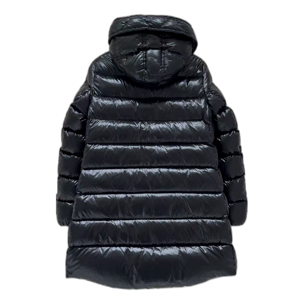 Moncler Suyen Hooded Puffer Coat – Black, Full-Length, Premium Down