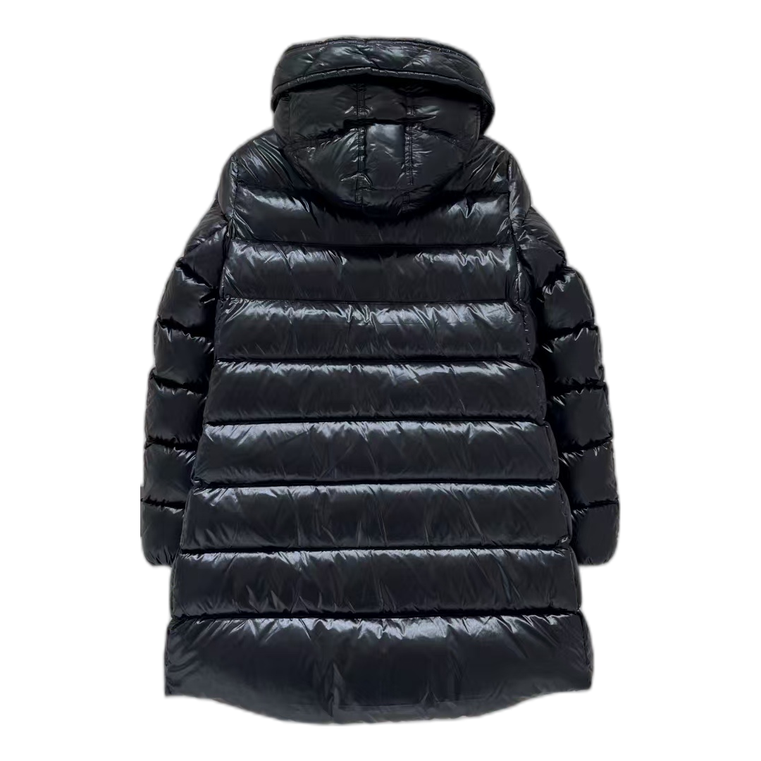 Moncler Suyen Hooded Puffer Coat – Black, Full-Length, Premium Down