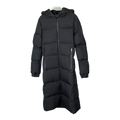 Moncler Matte Zip-Front Hooded Long Puffer Coat – Black, Premium Down