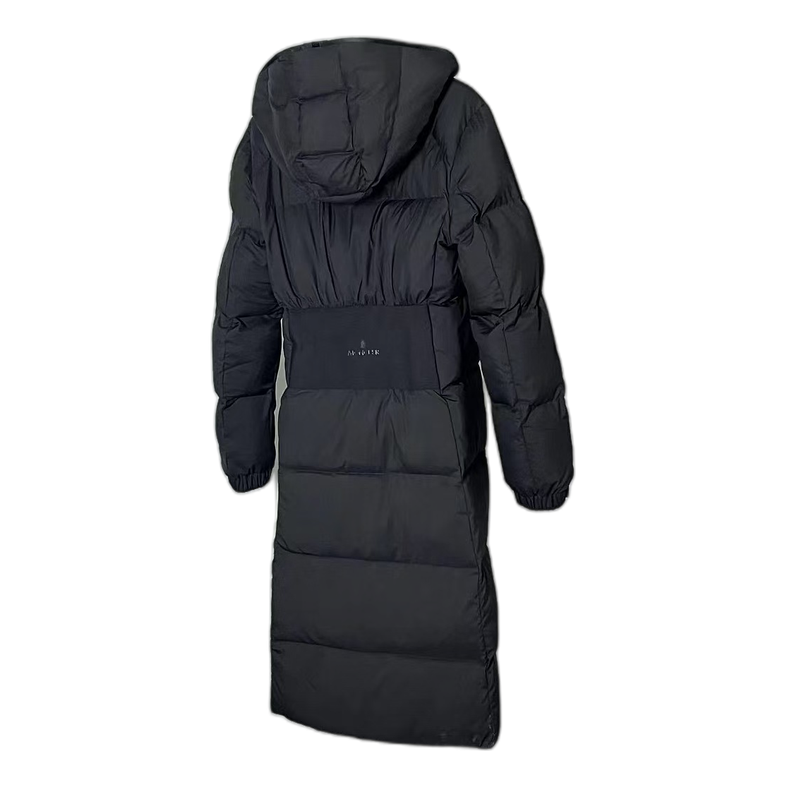 Moncler Matte Zip-Front Hooded Long Puffer Coat – Black, Premium Down