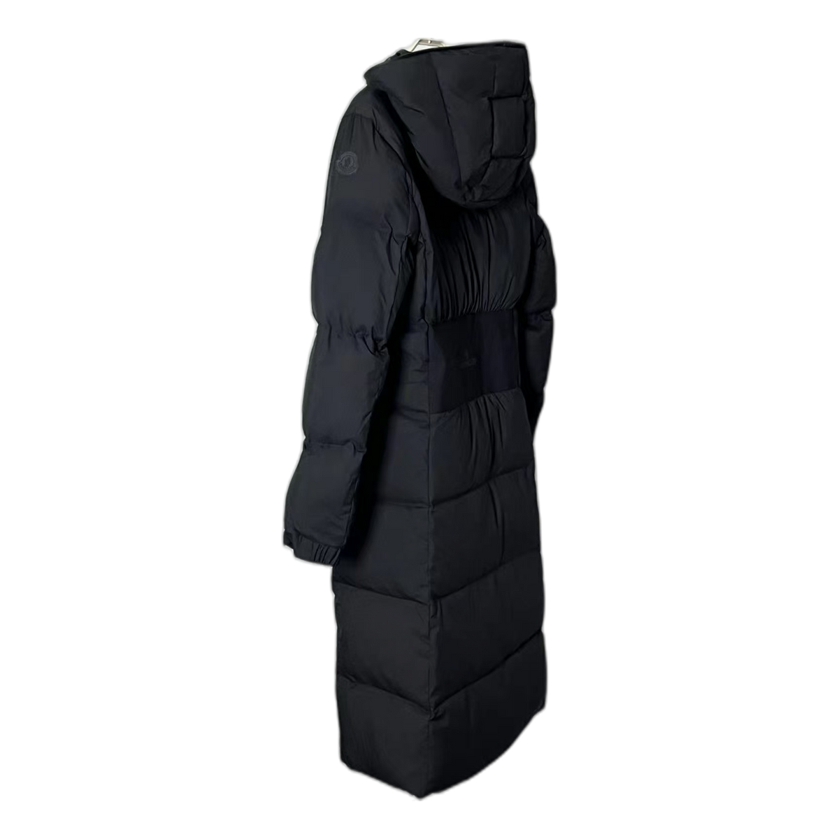 Moncler Matte Zip-Front Hooded Long Puffer Coat – Black, Premium Down