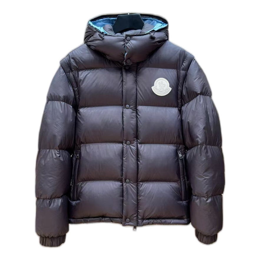 Moncler Oversized Chest-Badge Hooded Puffer – Premium Down