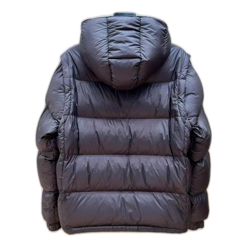 Moncler Oversized Chest-Badge Hooded Puffer – Premium Down