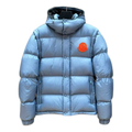 Moncler Oversized Chest-Badge Hooded Puffer – Bold Fit, Premium Down
