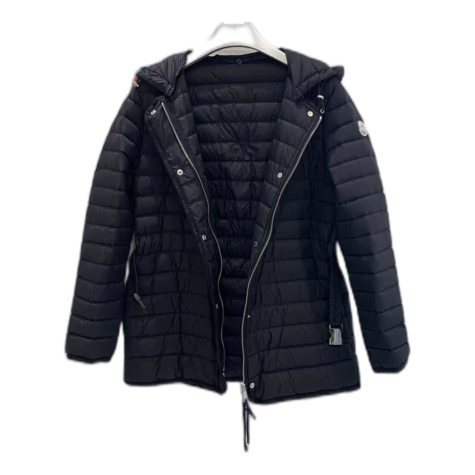 Moncler Oredon Belted Hooded Puffer Jacket – Black, Premium Down