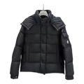 Moncler Maya Matte Hooded Puffer Jacket – Black, Premium Down