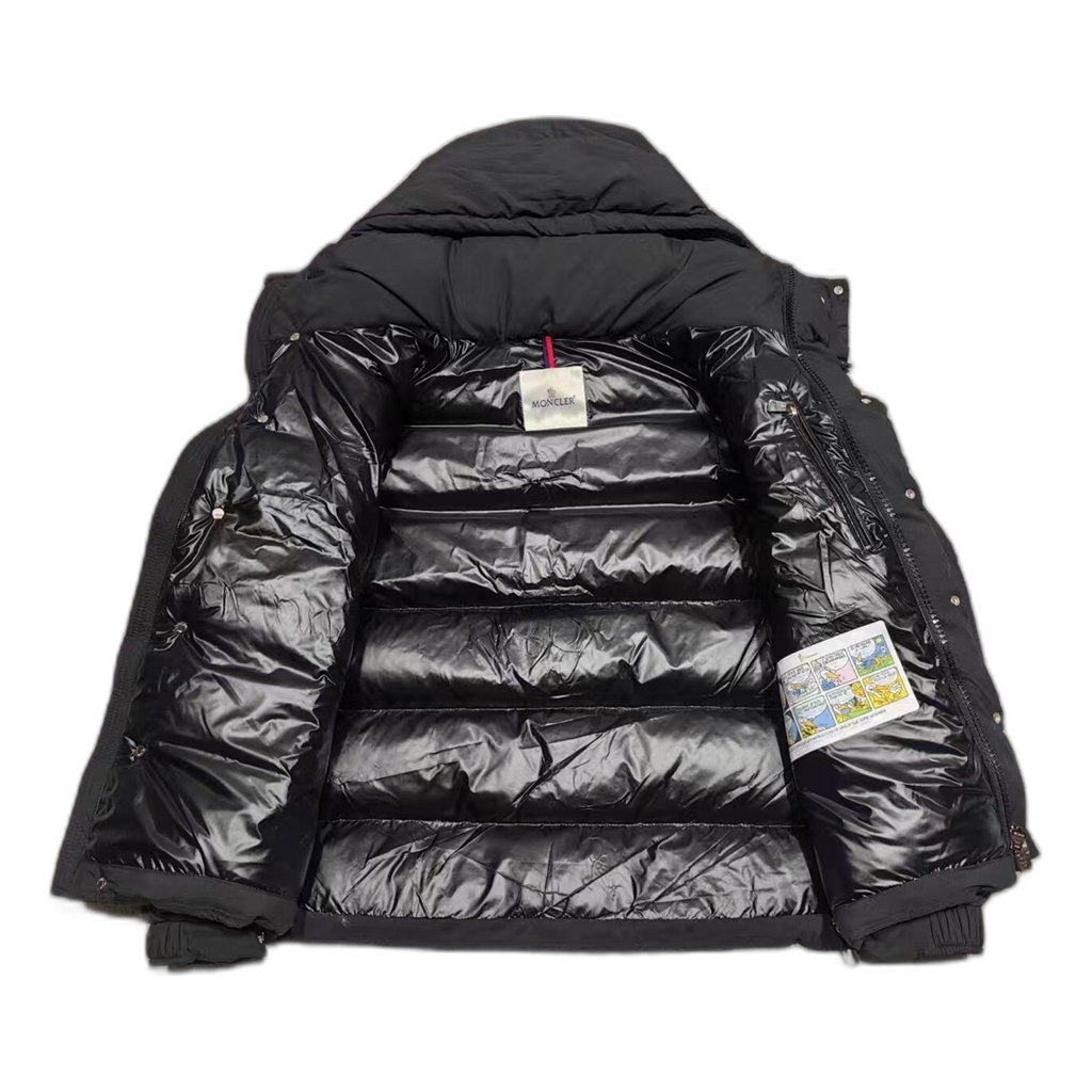 Moncler Maya Matte Hooded Puffer Jacket – Black, Premium Down