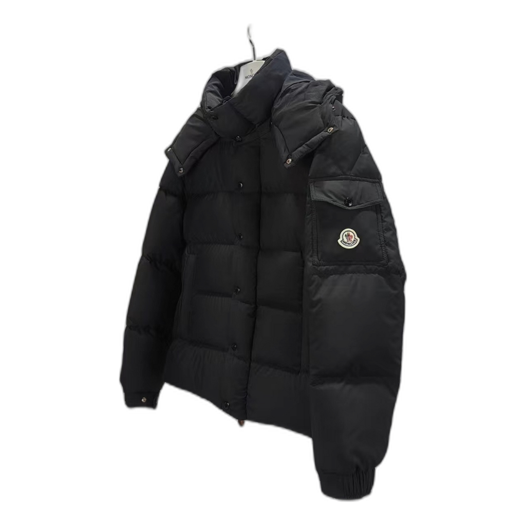 Moncler Maya Matte Hooded Puffer Jacket – Black, Premium Down
