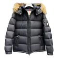 Moncler Fur-Trim Hooded Puffer Jacket – Black, Full Length, Fur Hood