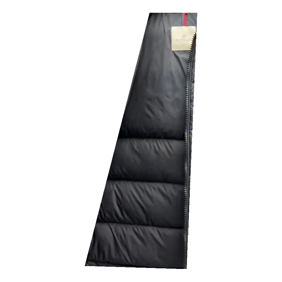 Moncler Fur-Trim Hooded Puffer Jacket – Black, Full Length, Fur Hood