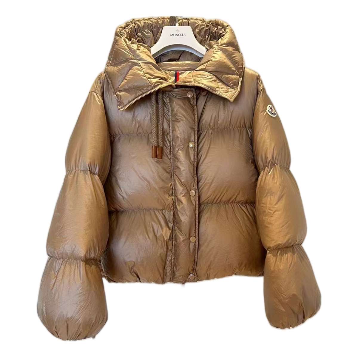 Moncler Borey Hooded Puffer Jacket – Bronze, Burnished Conviction