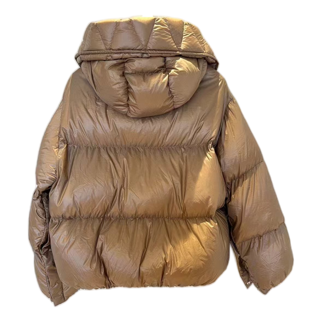 Moncler Borey Hooded Puffer Jacket – Bronze, Burnished Conviction