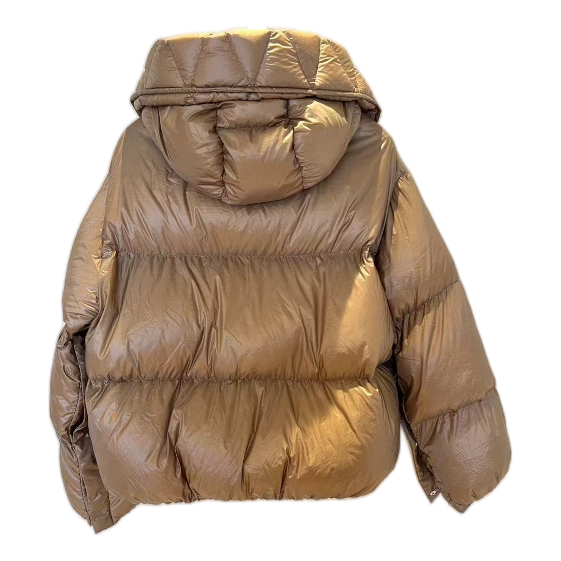Moncler Borey Hooded Puffer Jacket – Bronze, Burnished Conviction