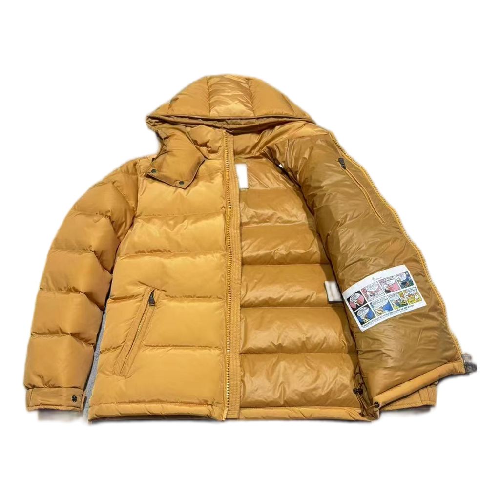 Moncler Maya Hooded Puffer Jacket – Yellow, Premium Down
