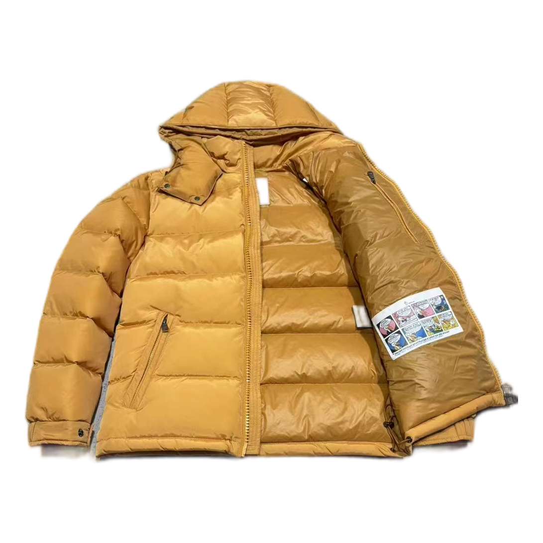Moncler Maya Hooded Puffer Jacket – Yellow, Premium Down