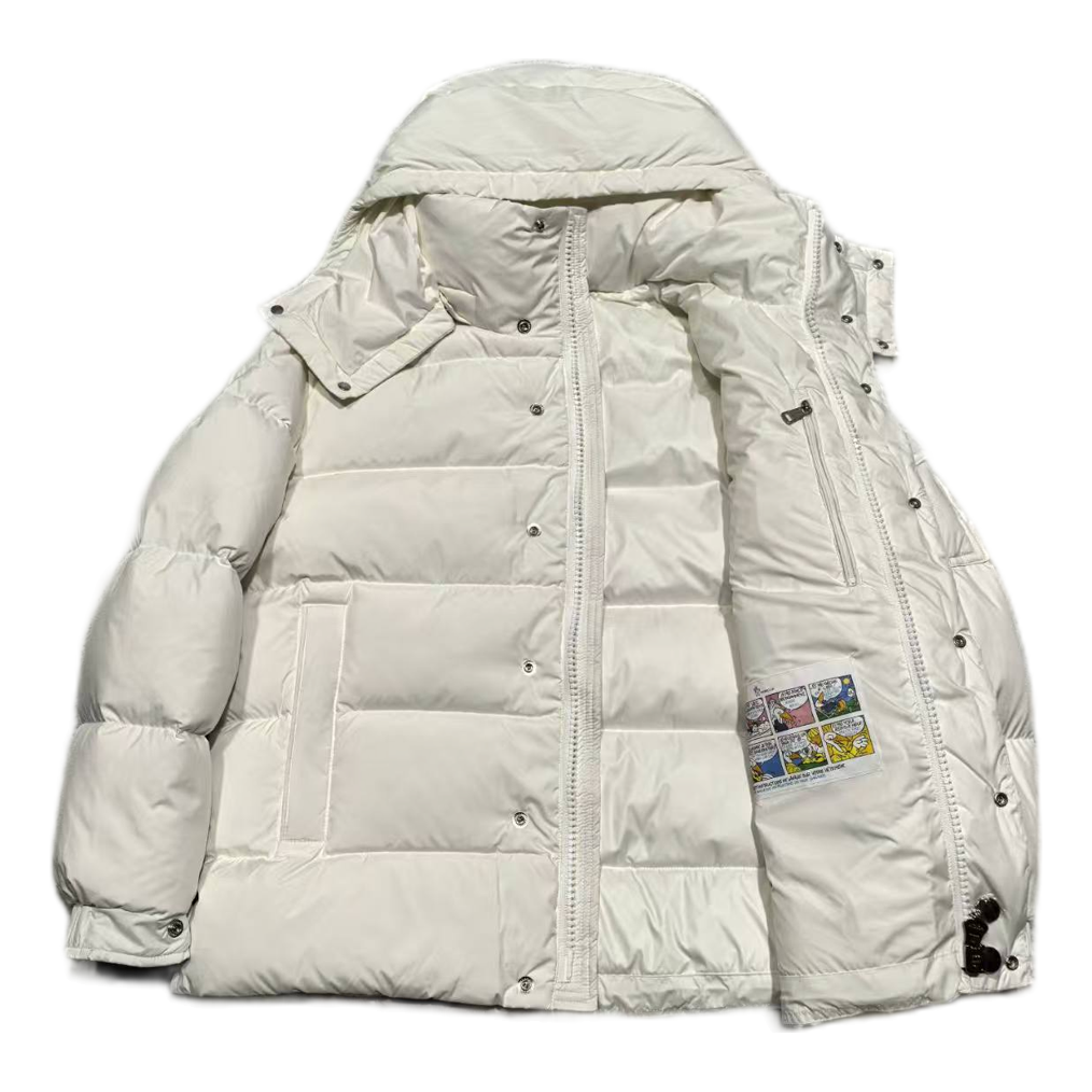 Moncler Matte Snap-Front Hooded Puffer Jacket – Premium Down