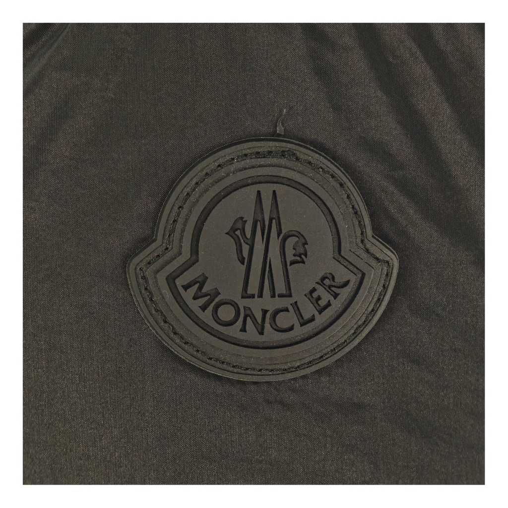 Moncler Tonal-Logo High-Collar Puffer – Black, Premium Down