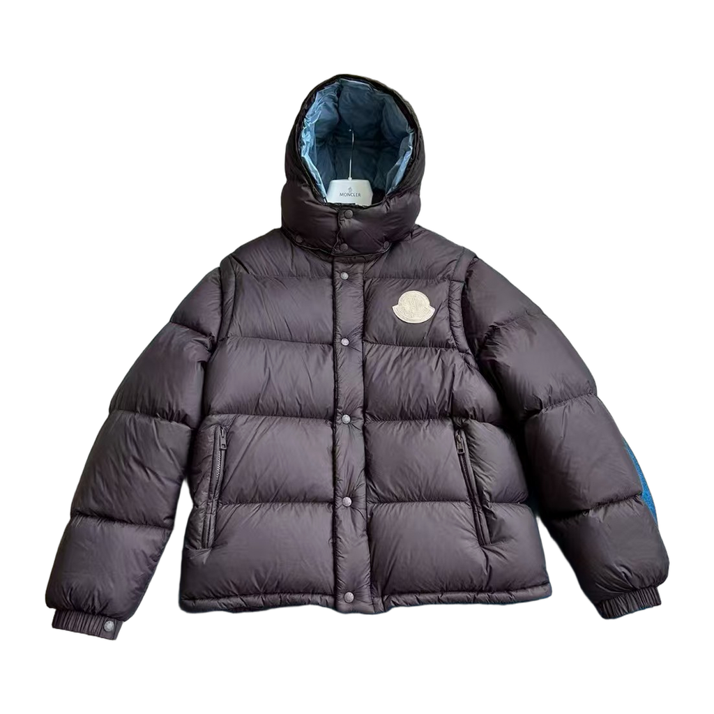 Moncler Cyclone Convertible Down Jacket – Black, Maximum Versatility