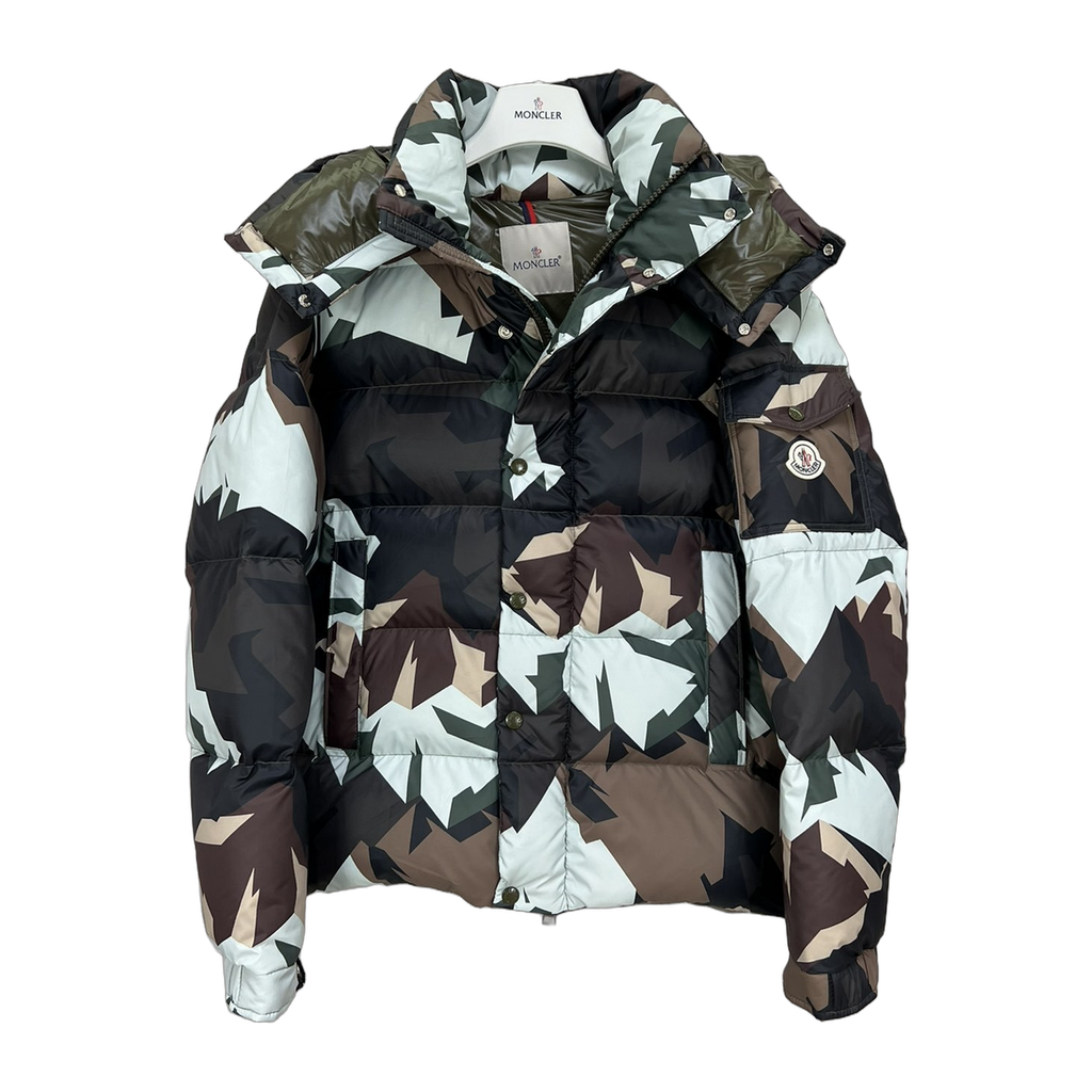 Moncler Mosa Camouflage Hooded Puffer Jacket – Premium Down