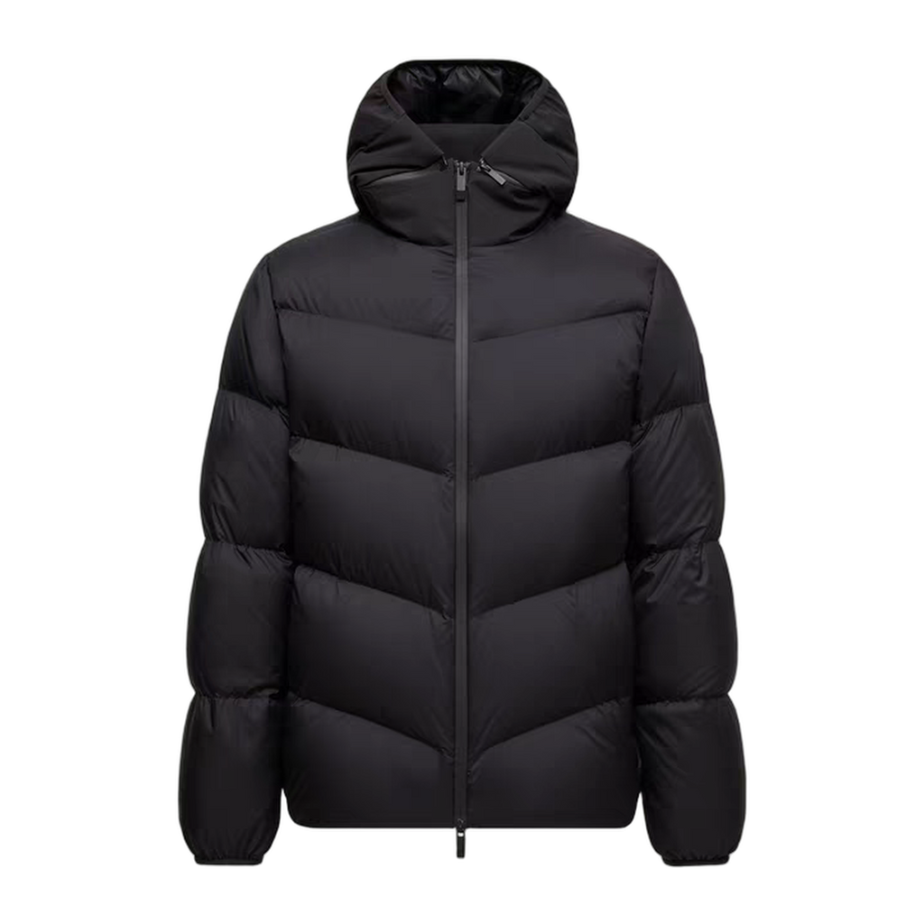 Moncler Forez Hooded Short Down Jacket – Cropped, Structured Hood