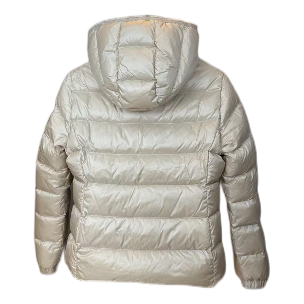 Moncler Gles Glossy Hooded Puffer Jacket – High-Shine, Premium Down
