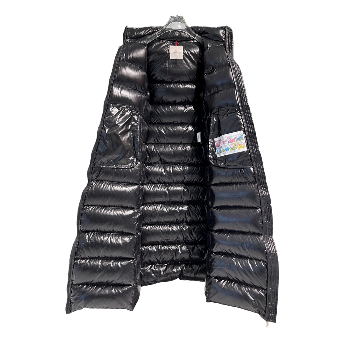 Moncler Glossy Fur-Trim Hooded Long Puffer Coat – Premium Down, Opulent