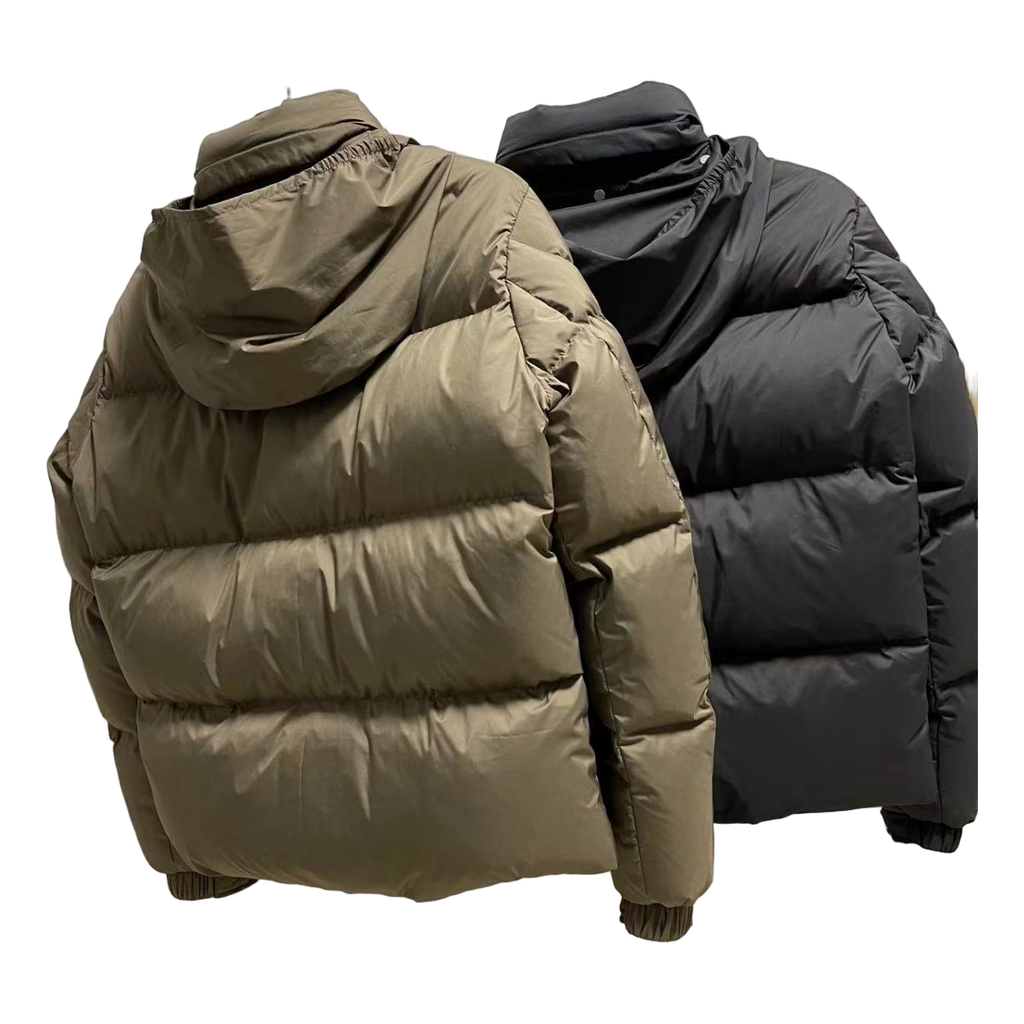 Moncler Tonal-Patch Wide-Quilt Hooded Puffer – Premium Down