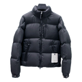 Moncler Tonal-Patch Wide-Quilt Hooded Puffer – Architectural Texture, Premium Down
