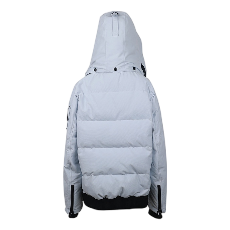 Moose Knuckles Contrast-Pocket Hooded Parka – Colour-Block Pockets, Canadian Down